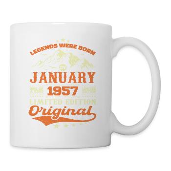 Légendaire Depuis Janvier 1957 Vintage Rétro 1957 - Mug blanc - blanc - Droite