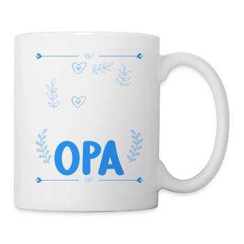 Ich komme total nach meinem Opa Enkelin Enkel - Tasse - Weiß - Rechts