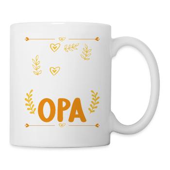 Ich komme total nach meinem Opa Enkelin Enkel - Tasse - Weiß - Rechts