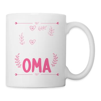 Ich komme total nach meiner Oma Enkelin Enkel - Tasse - Weiß - Rechts