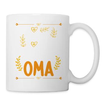 Ich komme total nach meiner Oma Enkelin Enkel - Tasse - Weiß - Rechts