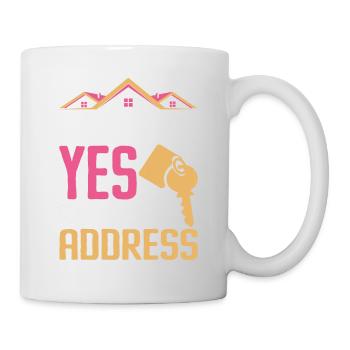 Nous avons dit oui à l’adresse - Mug blanc - blanc - Droite