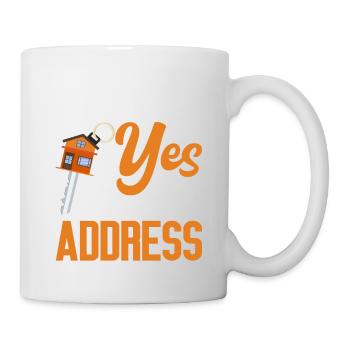 J’ai dit oui à l’adresse - Mug blanc - blanc - Droite