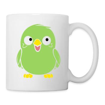 Niedlicher kleiner Wellensittich - Tasse - Weiß - Rechts