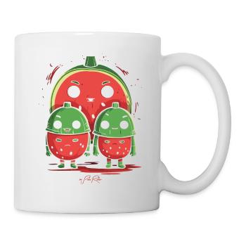 Alleinerziehend Eltern mit 2 Kindern - Tasse - Weiß - Rechts