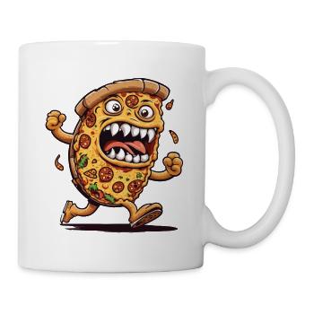Halloween Pizza Horreur Cartoon Film Soirée Plaisir - Mug blanc - blanc - Droite