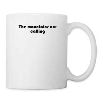 Wandern - The mountains are calling - Tasse - Weiß - Rechts