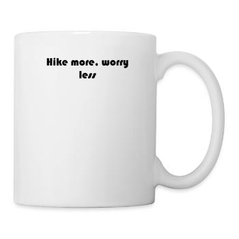 Hiking - Hike more, worry less - Mug - white - Right