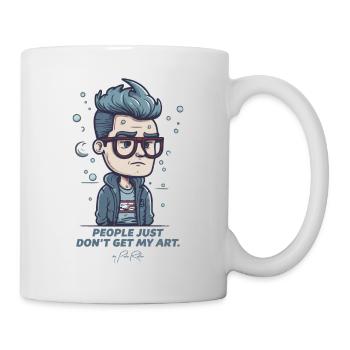 Sad artist, people don't understand art - Mug - white - Right