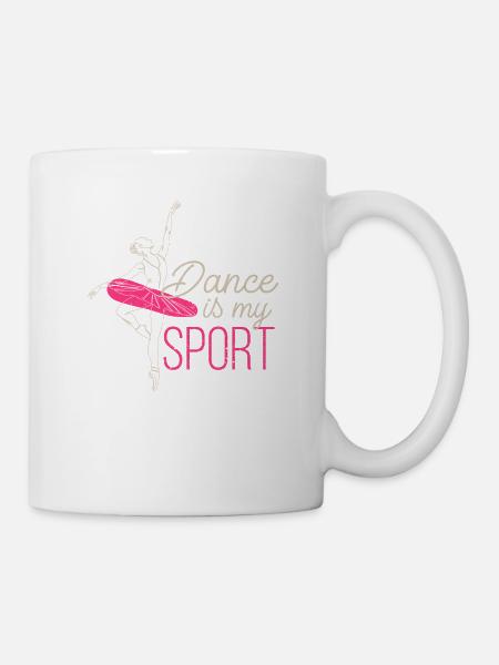 Tanzen ist mein Sport Mädchen tanzen Lehrer Lehrer - Tasse - Weiß
