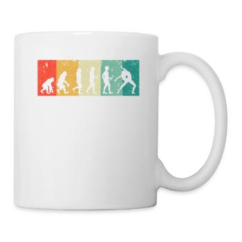 Tanzen Retro Tanzen Evolution des Menschen Tänzer - Tasse - Weiß - Rechts