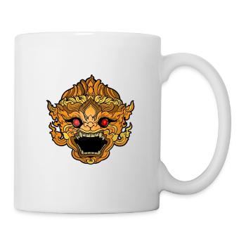 Temple du Cambodge Khmer Vintage drapeau je cadeau - Mug blanc - blanc - Droite
