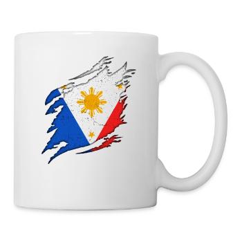 Philippines drapeau philippin fierté je cadeau - Mug blanc - blanc - Droite