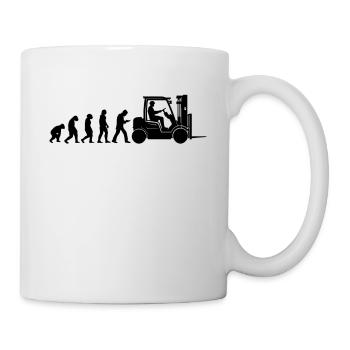 Gabelstaplerfahrer Lagerleiter Lagerist - Tasse - Weiß - Rechts