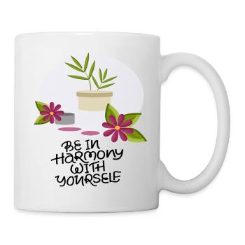 Be in harmony with your self - Mug - white - Right