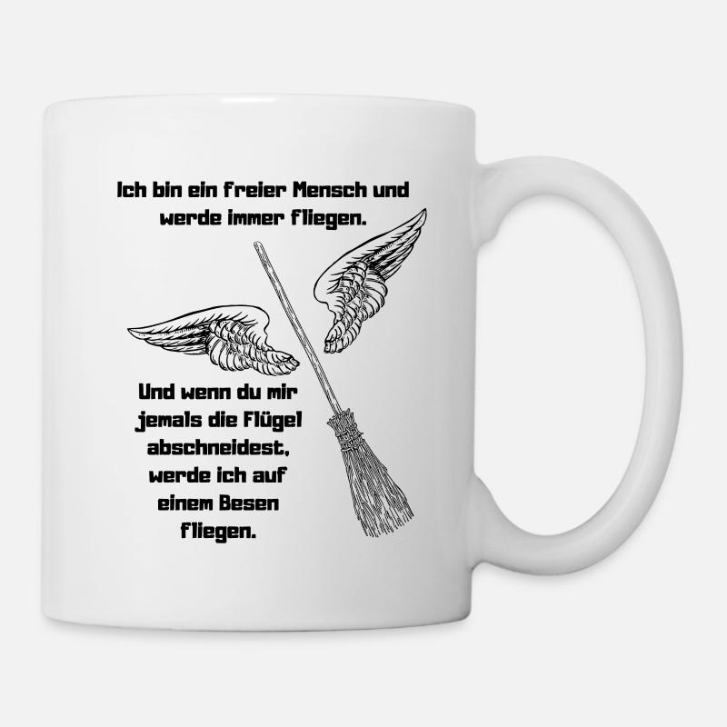 I am a free person and will always fly. - Mug - white
