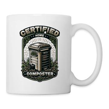 Composting Enthusiast Vermiculture Kompostierung - Mug - white - Right