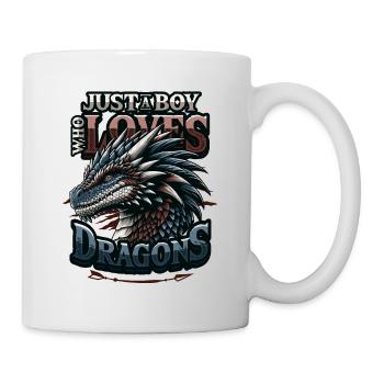 Juste un garçon qui aime les dragons - Boys Dragons - Mug blanc - blanc - Droite
