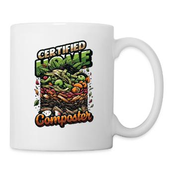 Composting Enthusiast Vermiculture Kompostierung - Mug - white - Right