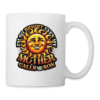 Funny Pun Son Sun Humorous Sayings - Mug - white - Right