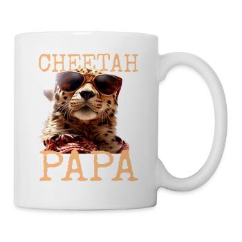 Cheetah Dad Cheetah Daddy Father's Day Cats Dad - Mug - white - Right