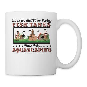 Tauchen Sie ein in das Aquascaping! - Tasse - Weiß - Rechts