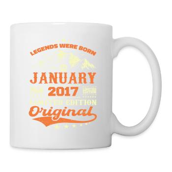 Légendaire Depuis Janvier 2007 Vintage Rétro 2007 - Mug blanc - blanc - Droite