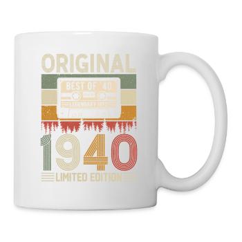 Vintage 84e anniversaire Style rétro des années 1940 - Mug blanc - blanc - Droite