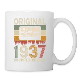 Vintage 87e anniversaire rétro cadeau 1937 - Mug blanc - blanc - Droite