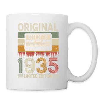 Jahrgang 1935 Geburtstag - Tasse - Weiß - Rechts