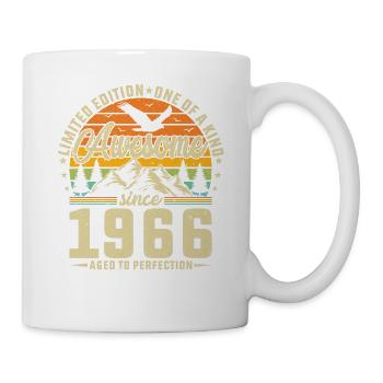 Vintage 58 Geburtstag Retro 1966 - Tasse - Weiß - Rechts