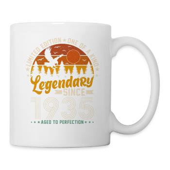 Cadeau d’anniversaire vintage 1935 - Style rétro - Mug blanc - blanc - Droite