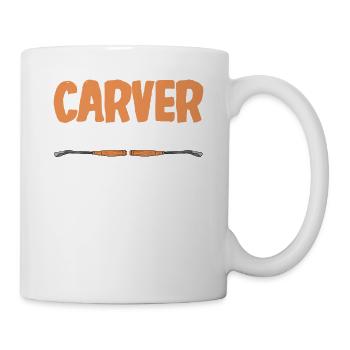 Wood Shining Wood Carving - Mug - white - Right