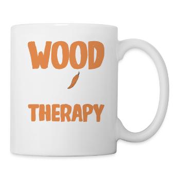 Wood Shining Wood Carving - Mug - white - Right