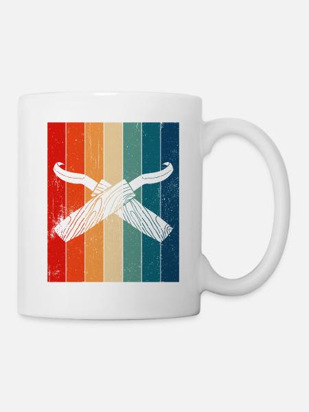 Holz schintzen Holzschnitzerei - Tasse - Weiß