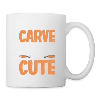 Wood Shining Wood Carving - Mug - white - Right