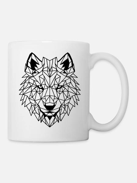 Wolf - Tasse - Weiß
