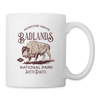 Badlands National Park South Dakota - Mug - white - Right