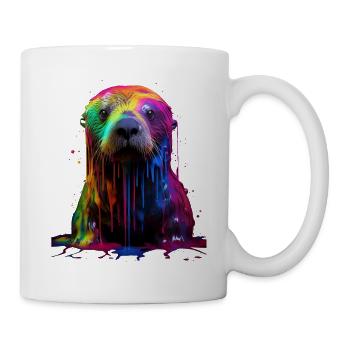 Rainbow Sea Otter - Tasse - Weiß - Rechts