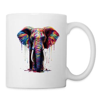 Rainbow Elephant - Tasse - Weiß - Rechts