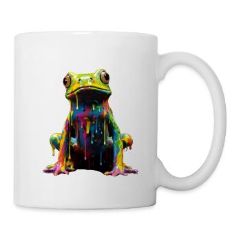 Grenouille arc-en-ciel - Mug blanc - blanc - Droite