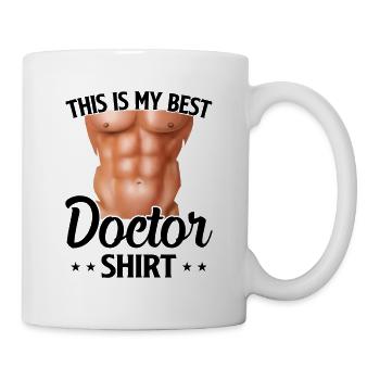 This Is My Best Doctor Shirt Funny Doctor - Tasse - Weiß - Rechts