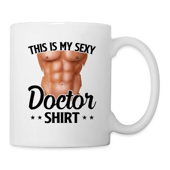 C’est ma chemise de médecin sexy docteur drôle - Mug blanc - blanc - Droite