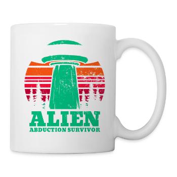 Alien, OVNI, UAP, Espace, Objet volant de l’espace - Mug blanc - blanc - Droite