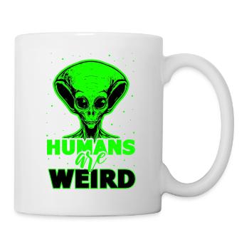 Alien, UFO, UAP, Space, Weltraum Flugobjekt - Tasse - Weiß - Rechts