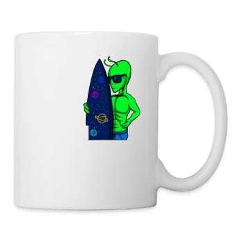 Alien, UFO, UAP, Space, Weltraum Flugobjekt - Tasse - Weiß - Rechts