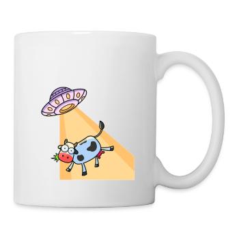 Alien, UFO, UAP, Space, Weltraum Flugobjekt - Tasse - Weiß - Rechts
