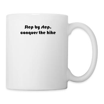 Hiking - Step by step, conquer the hike - Mug - white - Right