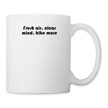 Randonnée - De l’air frais, l’ clair, plus de randonnée - Mug blanc - blanc - Droite