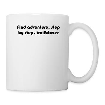 Hiking - Find adventure, step by step, - Mug - white - Right